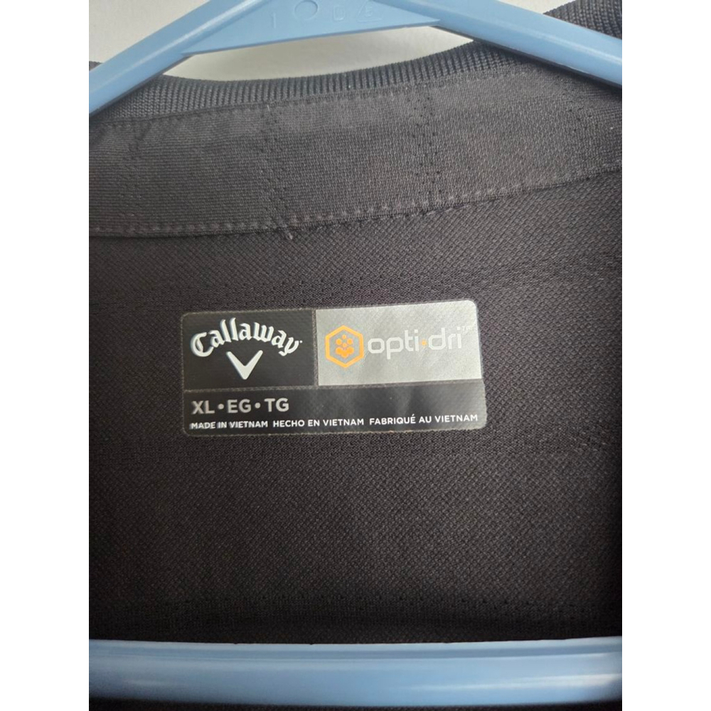 Men's Callaway Black Opti-Dri Polo Shirt XL - Picture 3 of 4